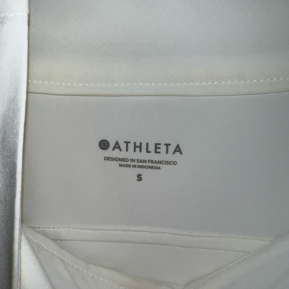Athleta Pearl White Python Run With It Half Zip P… - image 3